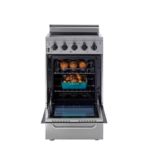 Prestige 20 in. 1.6 cu. ft. Electric Range with Convection Oven in Stainless Steel
