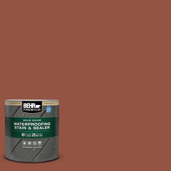BEHR PREMIUM 1 qt. #SC-130 California Rustic Solid Color Waterproofing Exterior Wood Stain and Sealer