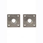 3/4 in. Black Iron Square Flange (2-Pack)