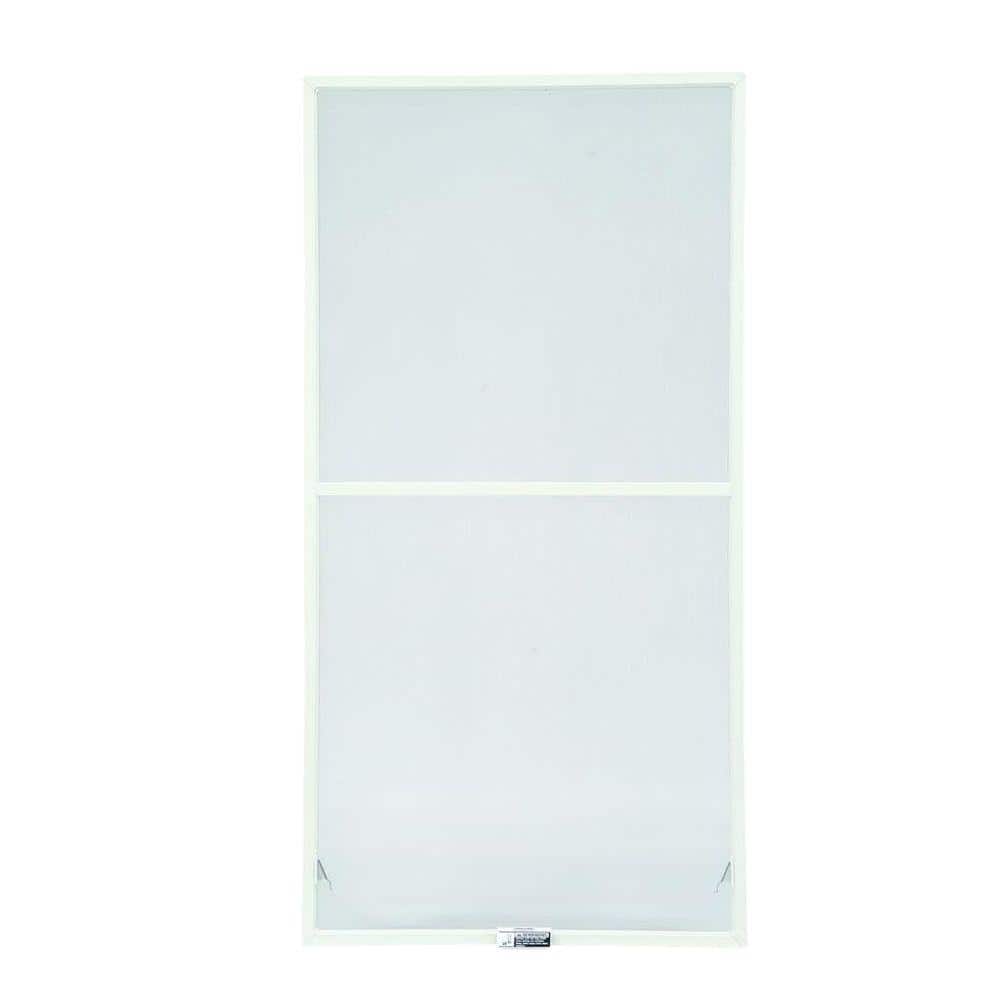 Andersen - 27-7/8 in. x 50-27/32 in. 200 and 400 Series White Aluminum Double-Hung Window Screen for Andersen Window Size 2442