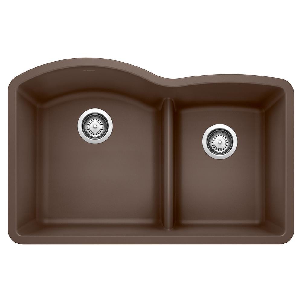 DIAMOND 32 in. Undermount Double Bowl Cafe Granite Composite Kitchen Sink w