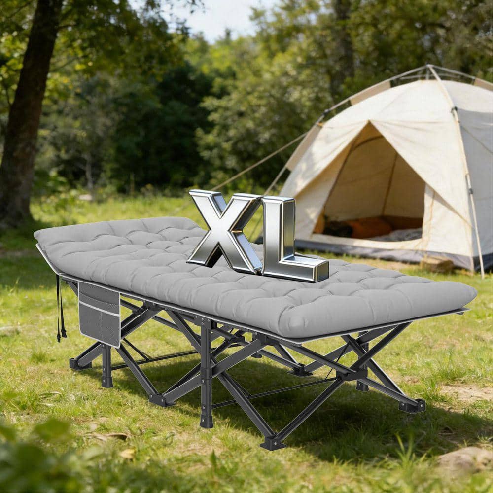 SEEUTEK Portable Folding Camping Cot for Adults 1200D Double Layer ...