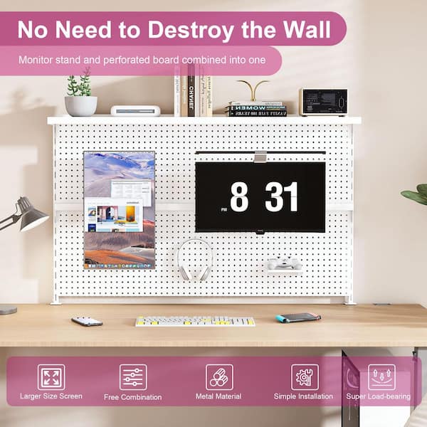Metall-Pegboard-Displayständer 43x33 Cm – Mit 16 Haken, Tischaufsteller Für Schmuck, Schlüsselanhänger, Aufkleber, Ausstellung & Lagerung