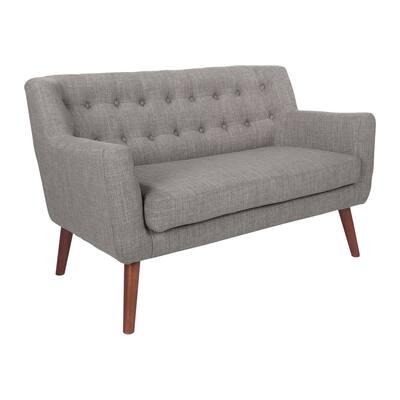 Mill Lane Model MLL52-M59 51.5 in. Cement Upholstered Fabric 2-Seat Loveseat