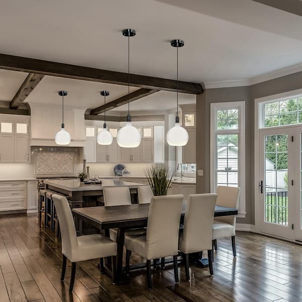 60-Watt Equivalent Round Dimmable Oversized Frost Glass E26 LED Light Bulb Soft White 2700K