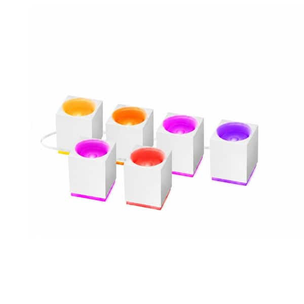 Cube Wall Sconces, RGBIC LED Wall Light Works with Alexa, WiFi Smart Lights for Room Decor, Color Changing Indoor