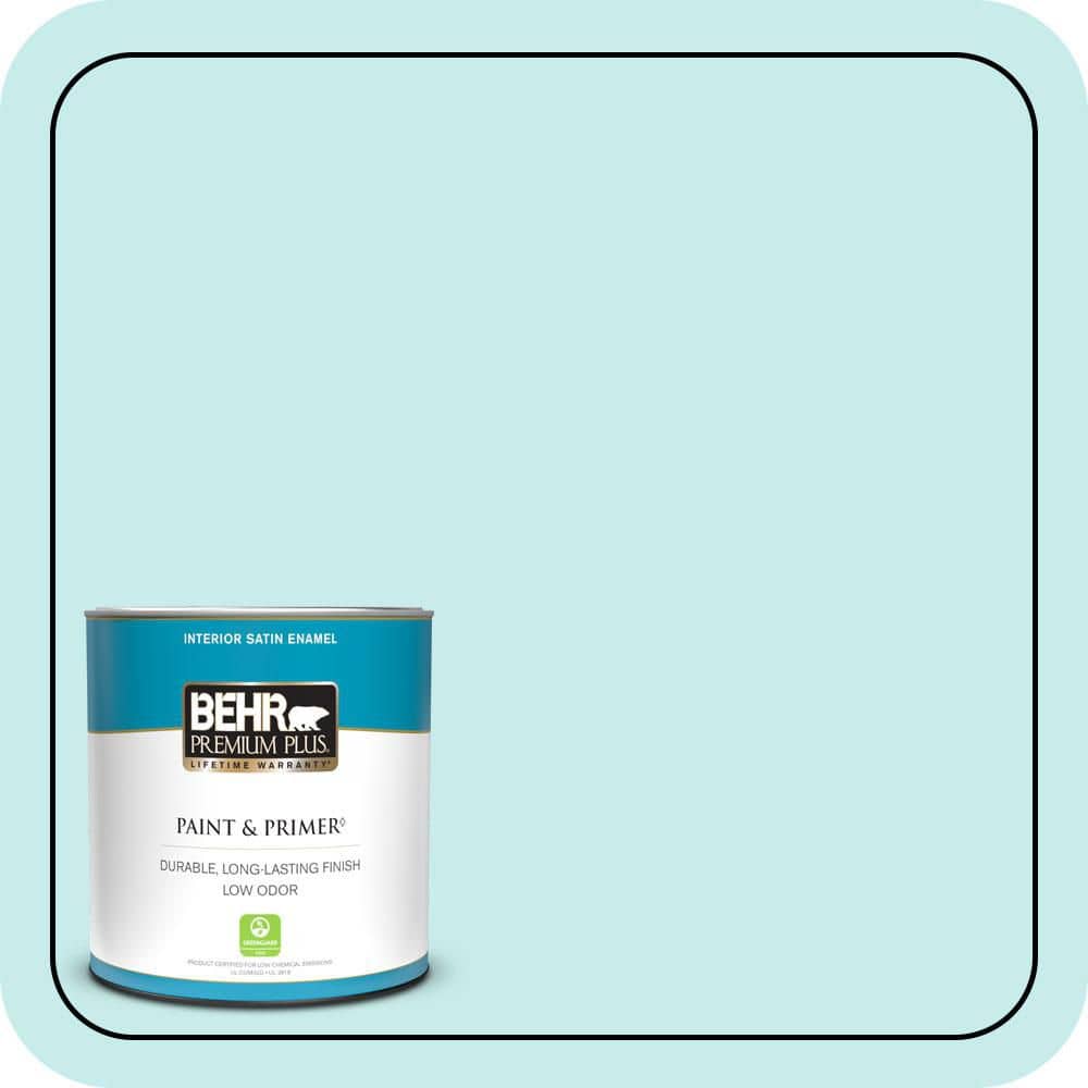 1 qt. #P460-1 Morning Sky Satin Enamel Low Odor Interior Paint & Primer price history on PriceWatchPro