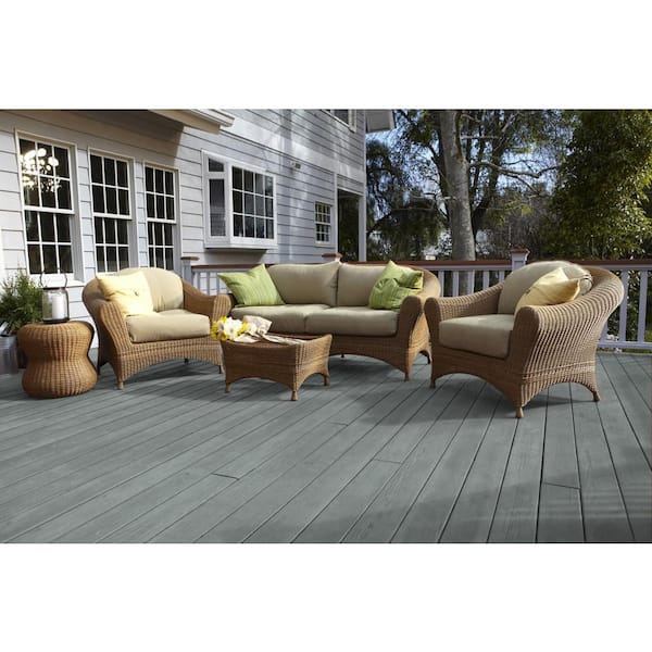 5 gal. #ST-119 Colony Blue Semi-Transparent Waterproofing Exterior Wood Stain