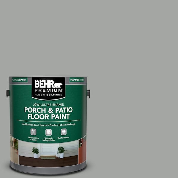 BEHR PREMIUM 1 gal. #PPU25-04 Sharkskin Suit Low-Lustre Enamel Interior/Exterior Porch and Patio Floor Paint
