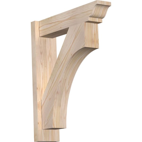 Ekena Millwork 6 in. x 26 in. x 22 in. Douglas Fir Westlake Traditional Smooth Outlooker