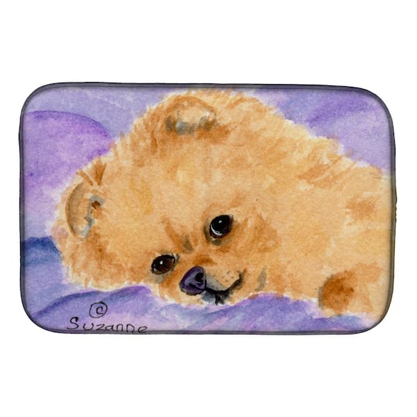 Caroline's Treasures 14 in. x 21 in. Chow Chow Dish Drying Mat