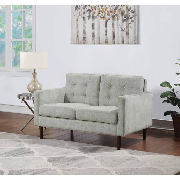 OSP Home Furnishings Grayburn Mid-Century 2-Cushion Loveseat