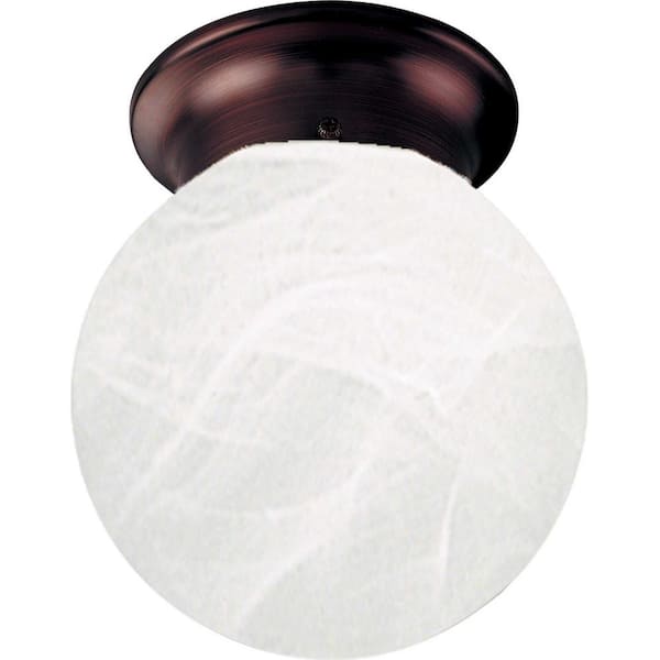 Volume Lighting Trinidad 1-Light Antique Bronze Flushmount