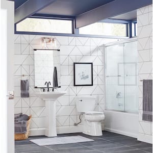 Inspiration 2-Light Brushed Nickel Bathroom Vanity Light with Glass Shades