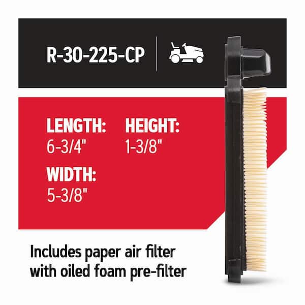 Air Filter for Riding Mowers, Fits Kohler Courage SV470-620,15-22 HP Engines