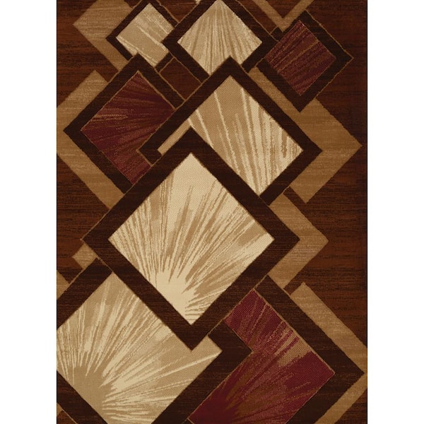 United Weavers Studio Flash Brown 8 ft. x 11 ft. Indoor Area Rug