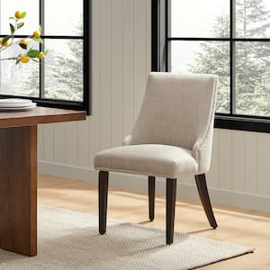 Merope Saddle Brown Faux Leather Dining Chair (Set of 2)