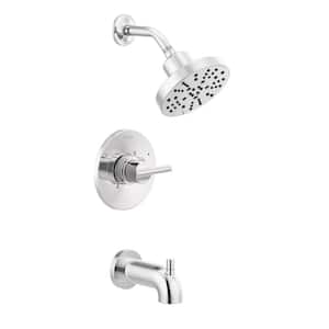Nicoli Single-Handle 5-Spray Tub and Shower Faucet with H2OKinetic Technology in Chrome (Valve Included)