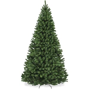 4.5 ft. Green Unlit Spruce Artificial Christmas Tree with Foldable Base
