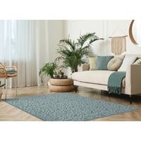 Garland Rug Ivy Sea Foam 5 ft. x 7 ft. Floral Area Rug CL010N06008408