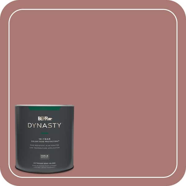 BEHR DYNASTY 1 qt. #160F-5 Rum Spice Semi-Gloss Enamel Exterior Stain-Blocking Paint & Primer