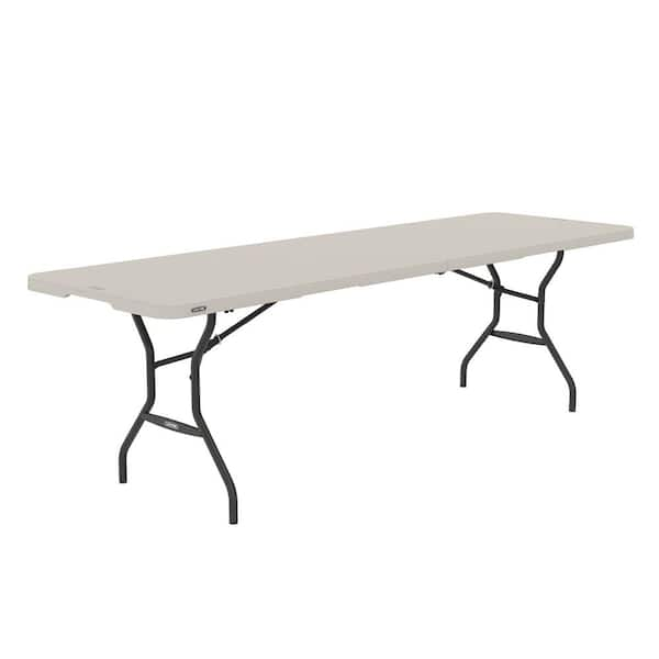 Lifetime 8 ft. Fold-in-Half Table Almond