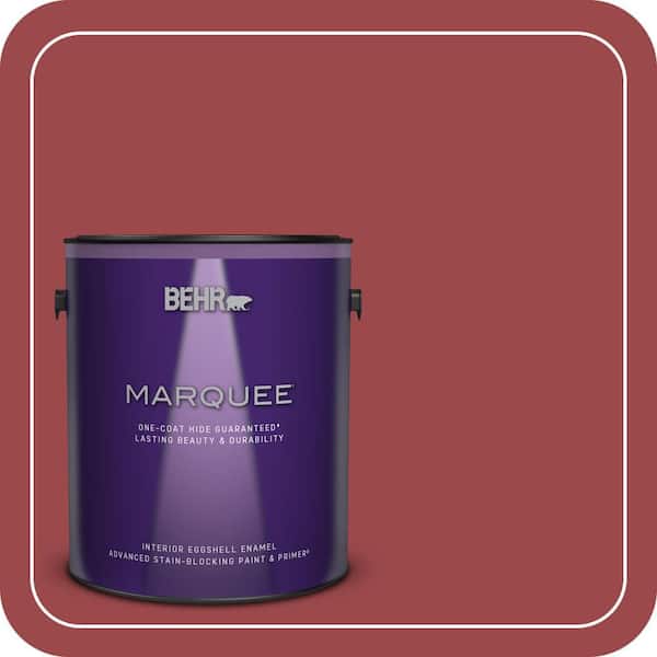 BEHR MARQUEE 1 gal. #ECC-10-3 Holly Berry Eggshell Enamel Interior Paint & Primer