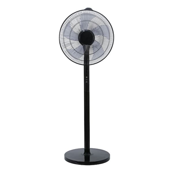 Tileon 14.5 Inch, 12 Levels Speed Pedestal Stand Fan with Remote Control, 90 Degree Horizontal Oscillating, 9 Hours Timer
