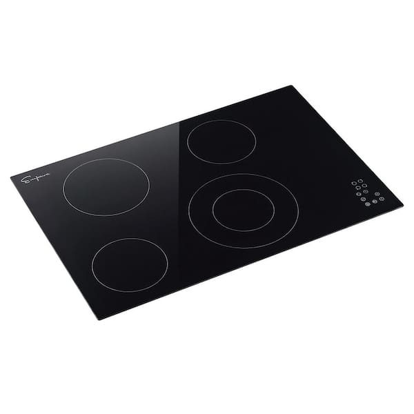 Empava 240V Electric Stove 12-in 2 Elements Smooth Surface (Radiant) Black Electric  Cooktop in the Electric Cooktops department at