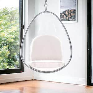 Clear Balloon Chair Set of 1 with Removable Cushions