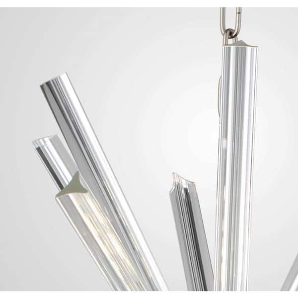 Sputnik 9-Light Polished Nickel Chandelier LZ3224-9NC - The Home Depot