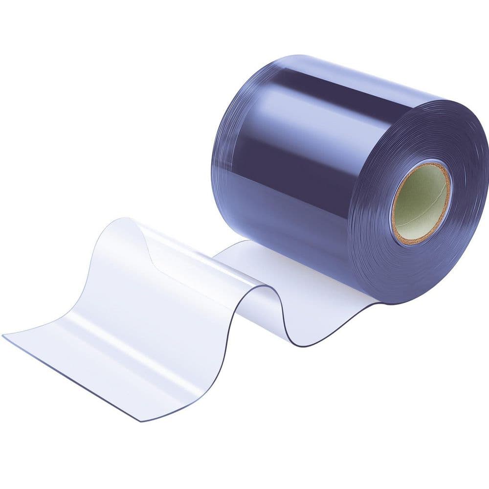 Plastic Curtain Strips, 8 in. x 50 ft. Clear Bulk Stripping Curtain Roll, Insulated Freezer Door Strips for Commercial price history on PriceWatchPro