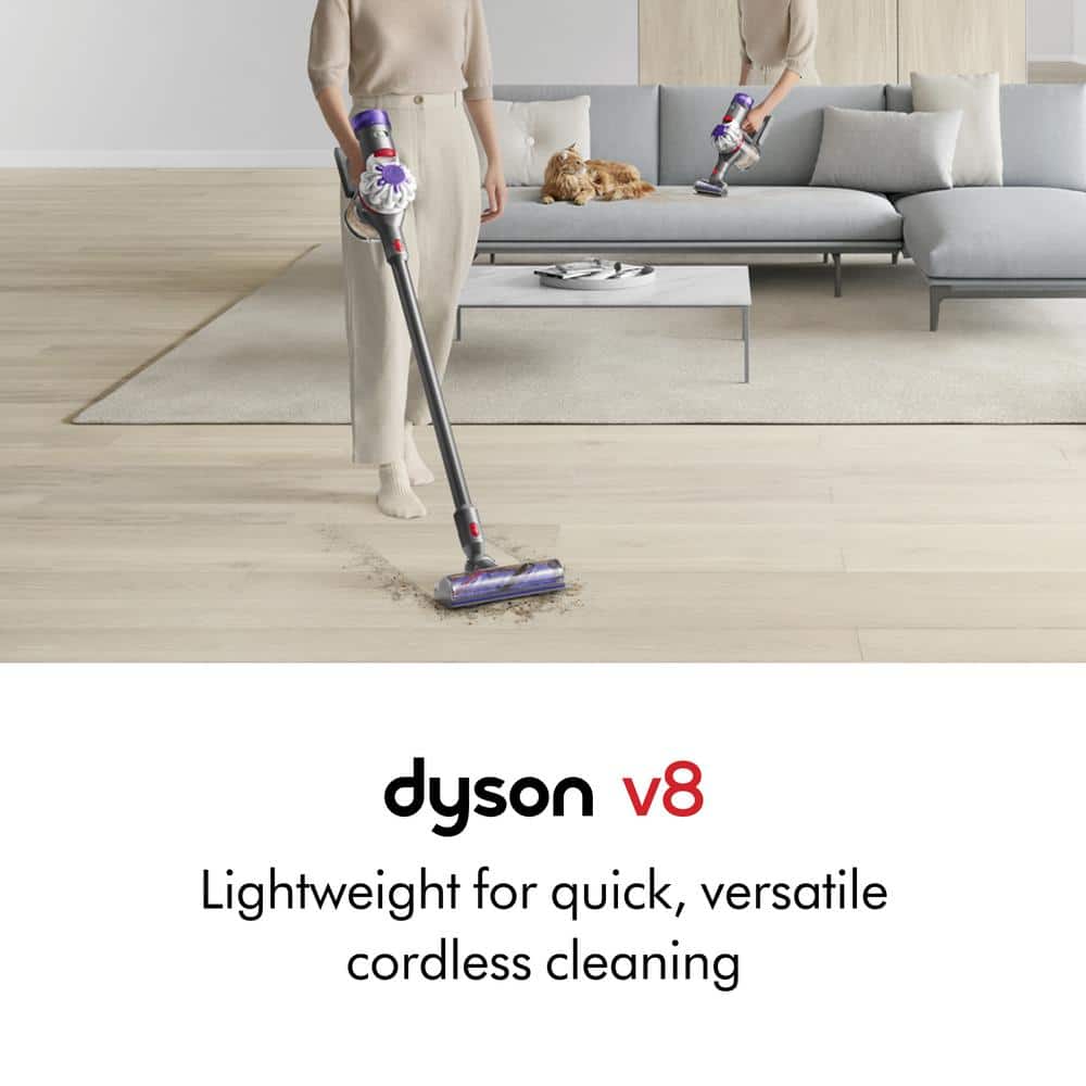 Dyson V8 Cordless Silver Stick and Handheld Vacuum Cleaner