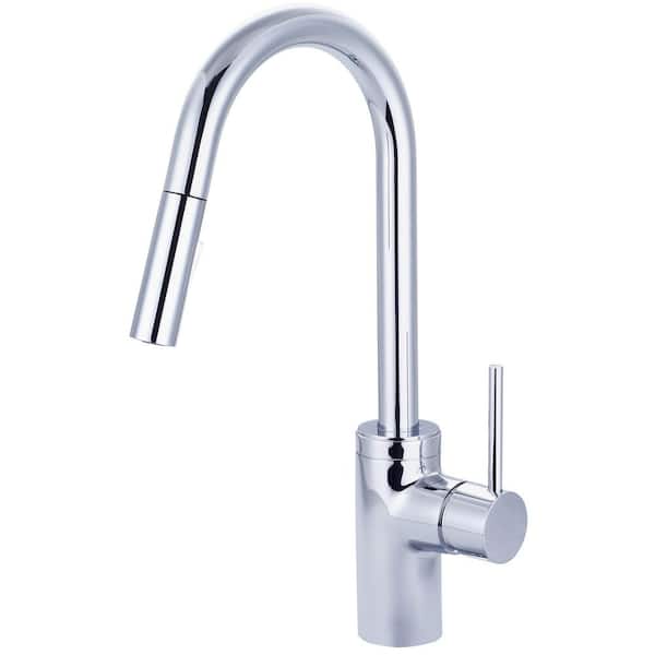 Pioneer Faucets Motegi Single-Handle Pull-Down Sprayer Kitchen Faucet in Polished Chrome