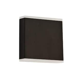 Emery 4.88 in. 2-Lights Matte Black LED Wall Sconce