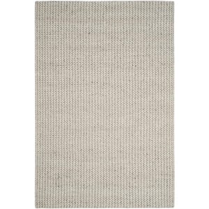 Natura Ivory/Silver 5 ft. x 8 ft. Solid Area Rug