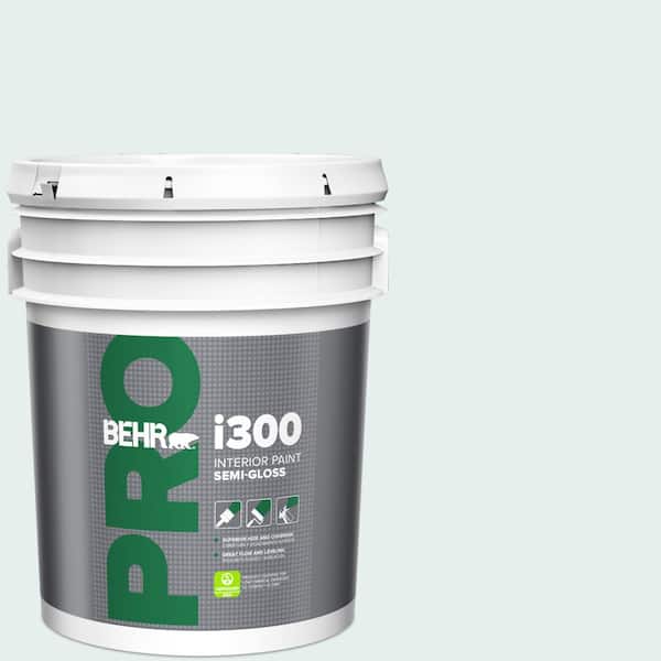 5 gal. #730E-1 Polar White Semi-Gloss Interior Paint