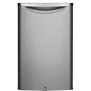 Ge 4 4 Cu Ft Mini Fridge In Clean Steel Gme04glklb The Home Depot