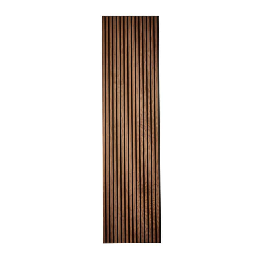 1 Natural Walnut Acoustic Slat decorative wall paneling Wood Panels 8ft x 2