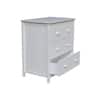 International Concepts Brooklyn White 3 Drawer 29.5 in. W Solid Wood Chest of Drawer BD08-8003