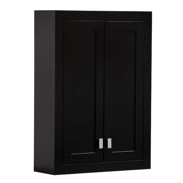 Madison 24 in. W x 33 in. H x 8 in. D Bathroom Storage Toilet Topper in Espresso