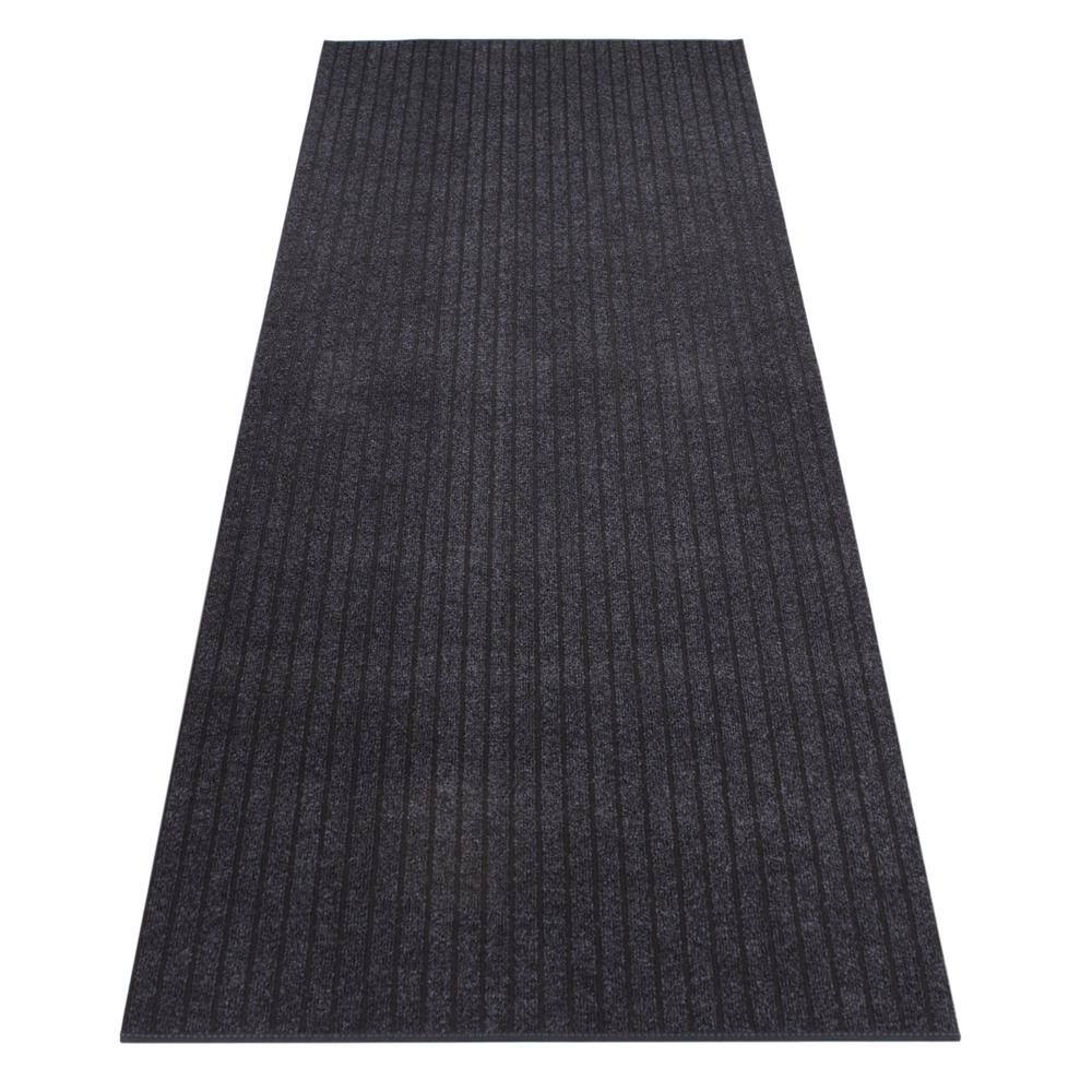 Custom Ottowa Indoor/Outdoor Hallway Runner Rug 2 ft. 2 in. W x 50 ft. L Black Polyester Garage Flooring price history on PriceWatchPro