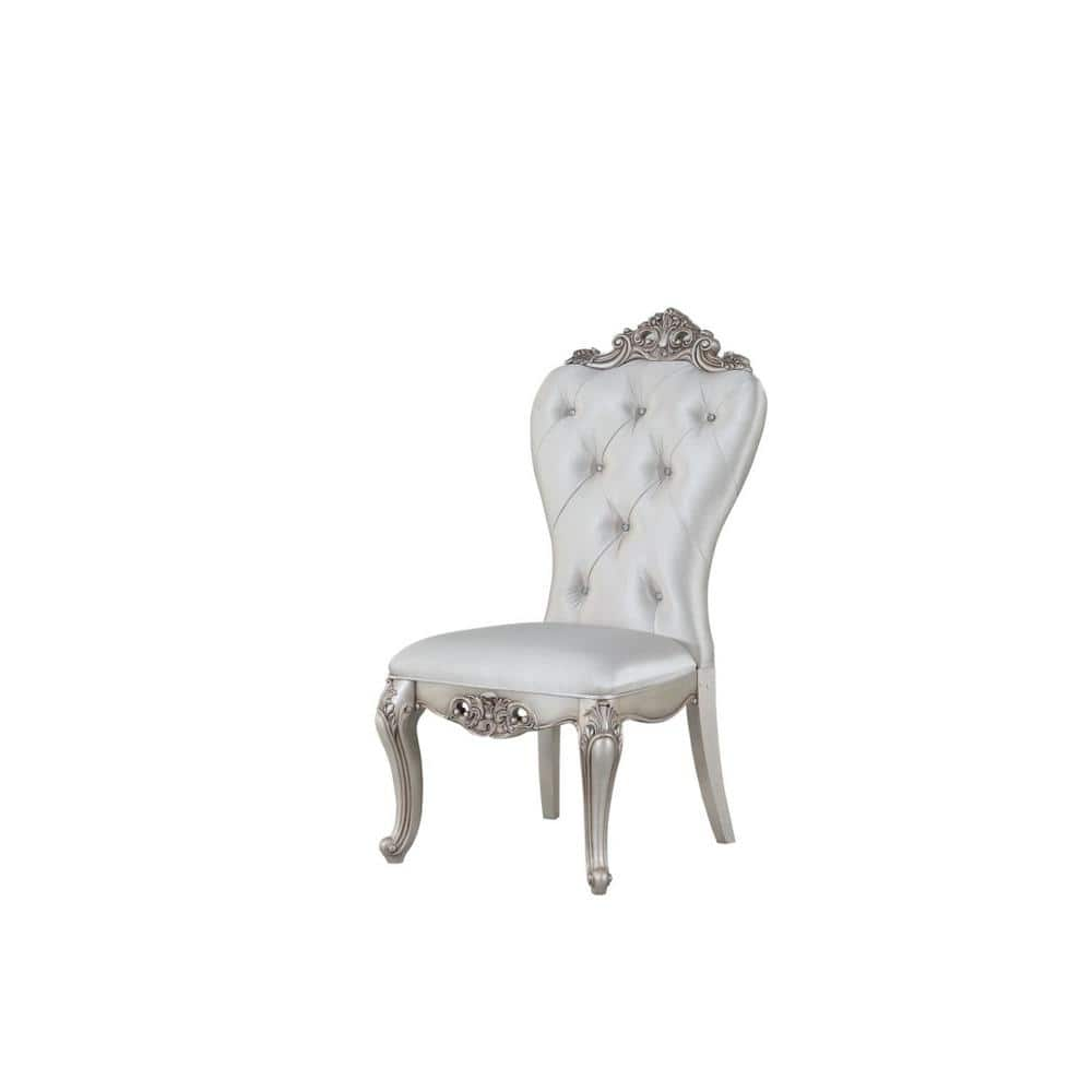 Amelia Cream/white Fabric Tufted & Cushioned Parsons Chair Set of 2 -  HomeRoots, 2000347330