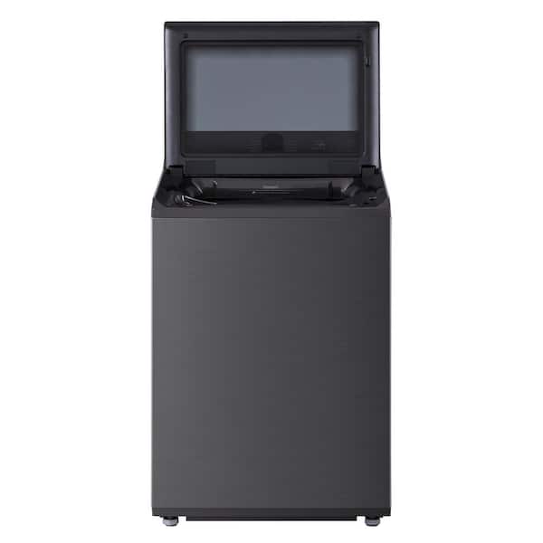 LG 4.8 cu.ft. SMART Top Load Washer in Platinum Black with 4-way