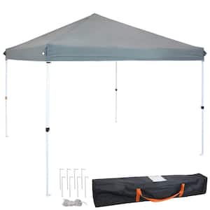 12 ft. x 12 ft. Gray Standard Pop Up Canopy with Carry Bag