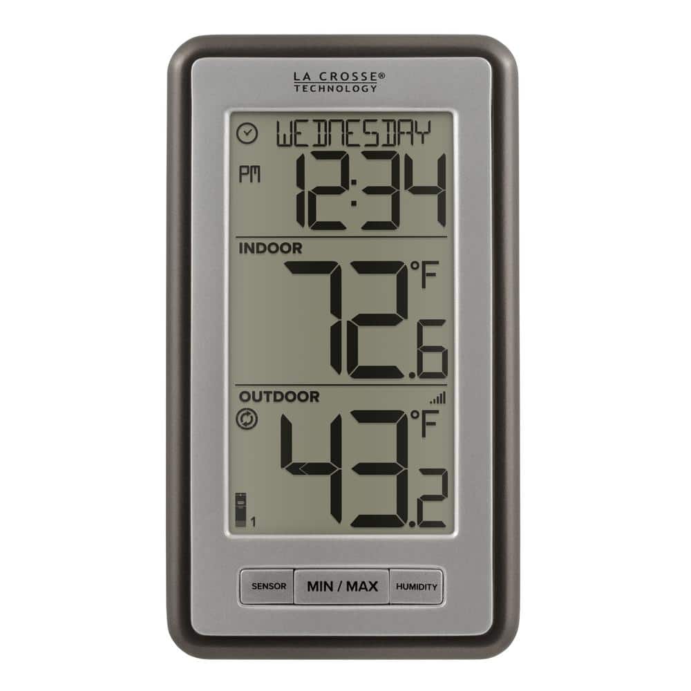 La Crosse Technology Wireless Thermometer with Time -  WS-9160U-IT-CBP