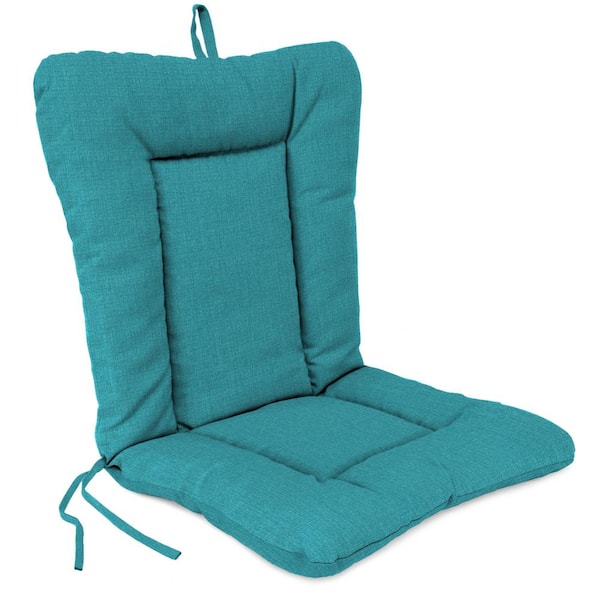 38 in. L x 21 in. W x 3.5 in. T Outdoor Wrought Iron Chair Cushion in McHusk Lagoon