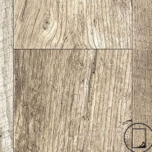 2 ft. x 4 ft. Laminate Sheet in Re-Cover Rediscovered Oak Planked with Virtual Design SoftGrain Finish