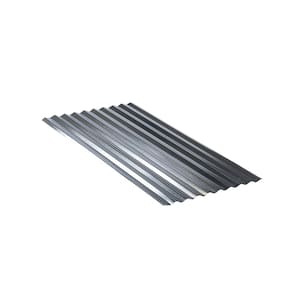 8 ft. Corrugated Galvanized Steel 31-Gauge Roof Panel