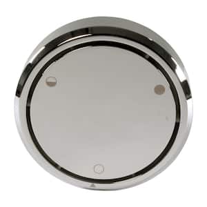 Universal Patented Deep Soak Replacement 2-Hole Bathtub Overflow Cover, Polished Nickel